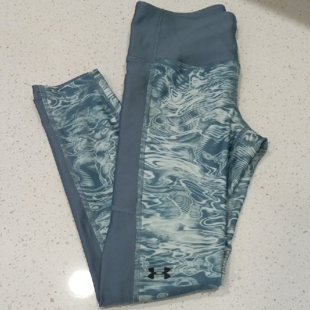 Under Armour Teal Marble Panel Leggings